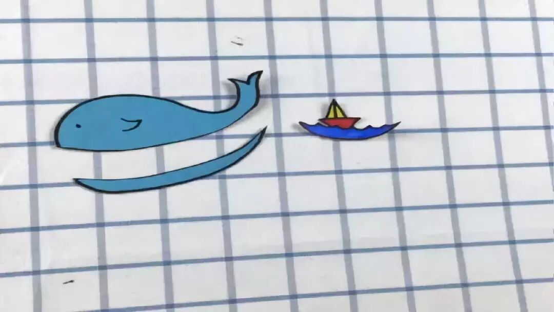 Cut the line on the whale's belly