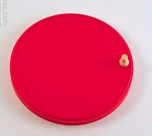 Make holes in both the front and side of the plastic lid!