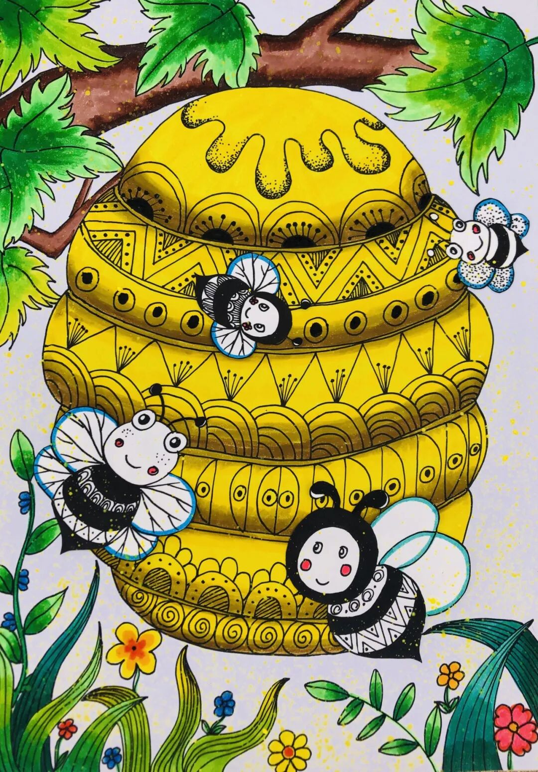 Bee's Home - Honeycomb Craft