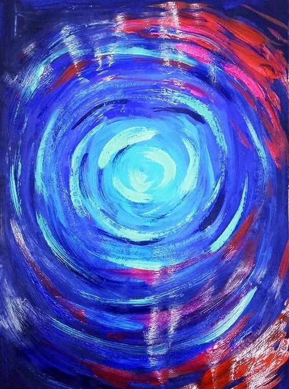 Step 3 of drawing a spaceship background