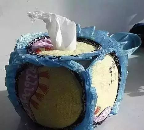 Sew the six CD sides together, with the hole facing up